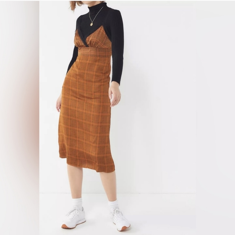 Emory Park Gingham Slip Dress